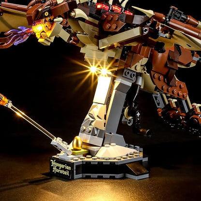 LIGHTAILING Light for Lego 76406 Hungarian Horntail Dragon - Led Lighting Kit Compatible with Lego Building Blocks Model - NOT Included The Model Set
