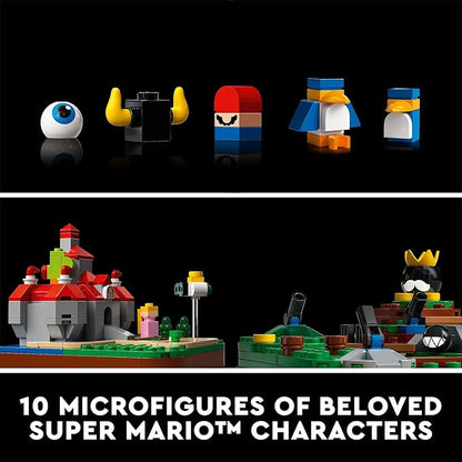 LEGO Super Mario 64 Question Mark Block Building Set - Video Game Model Set for Adult Fans Ages 18+ - Includes 4 Microscale Game Levels W/ 10 Minifigures - 71395