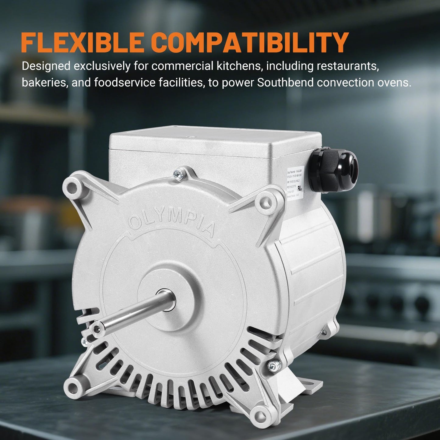 Dilomber 1/2 HP Convection Oven Motor Replacement for Southbend 1194780 Power Convection Ovens in Restaurants Bakeries and Other Commercial Kitchens, 115V Blower Motor