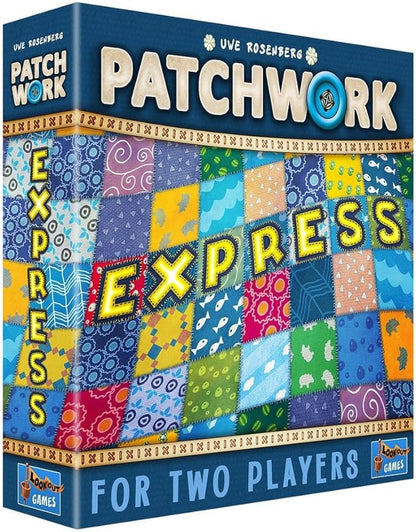 Patchwork Express Board Game - Fast-Paced Two-Player Quilting Strategy Game! Interactive Puzzle Game for Kids &amp Adults Ages 6+ 2 Players 20 Minute Playtime Made by Lookout Games