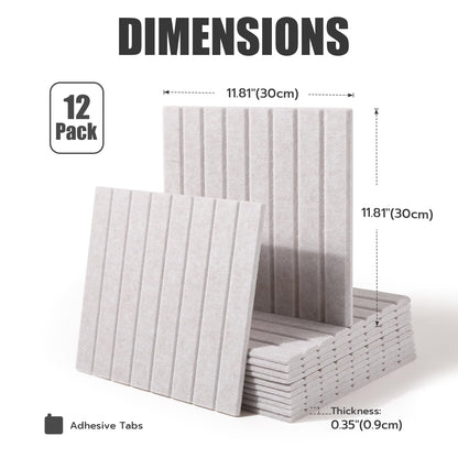 TravLand Large Felt Bulletin Board 48" x 36" Cork Board Alternative-12 Pack with Safe Removable Adhesive Tabs, Cork Boards for Walls Cork Board for Home Office Classroom Pin Board