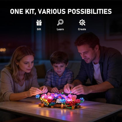 BRIKSMAX 2.0 Light Kit Compatible with Lego The Botanical Collection Flower Wall 11503 Building Sets - Original LED Lighting Kits (Accessories Only) for Display Gifts &amp Collectors
