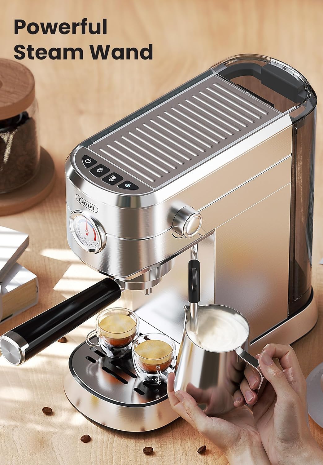 Gevi Espresso Maker 20 Bar & 3pcs Espresso Machine Accessories Set