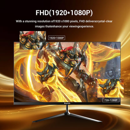 BUYRICH 24.5 Inch Gaming Monitor, 200Hz Refresh Rate, FHD 1920x1080, Fast Response Time, Built-in Speakers, Metal Stand, VESA Compatible, for PC Gamers and Home Setup