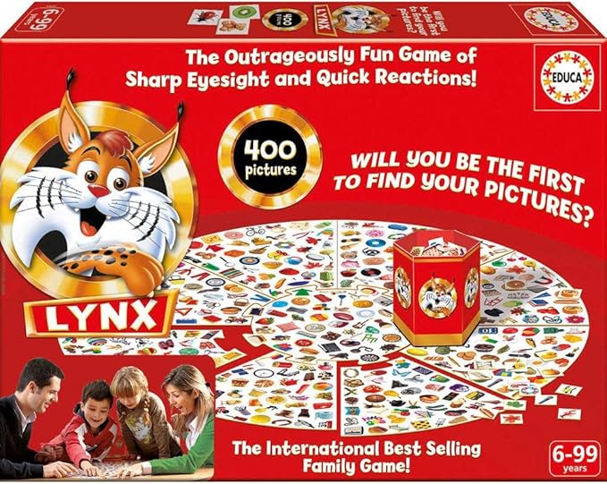 Educa Lynx 400 Images Observation &amp Attention Game - Family Game for Age 6+