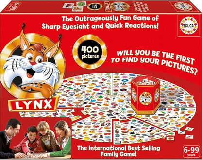 Educa Lynx 400 Images Observation &amp Attention Game - Family Game for Age 6+