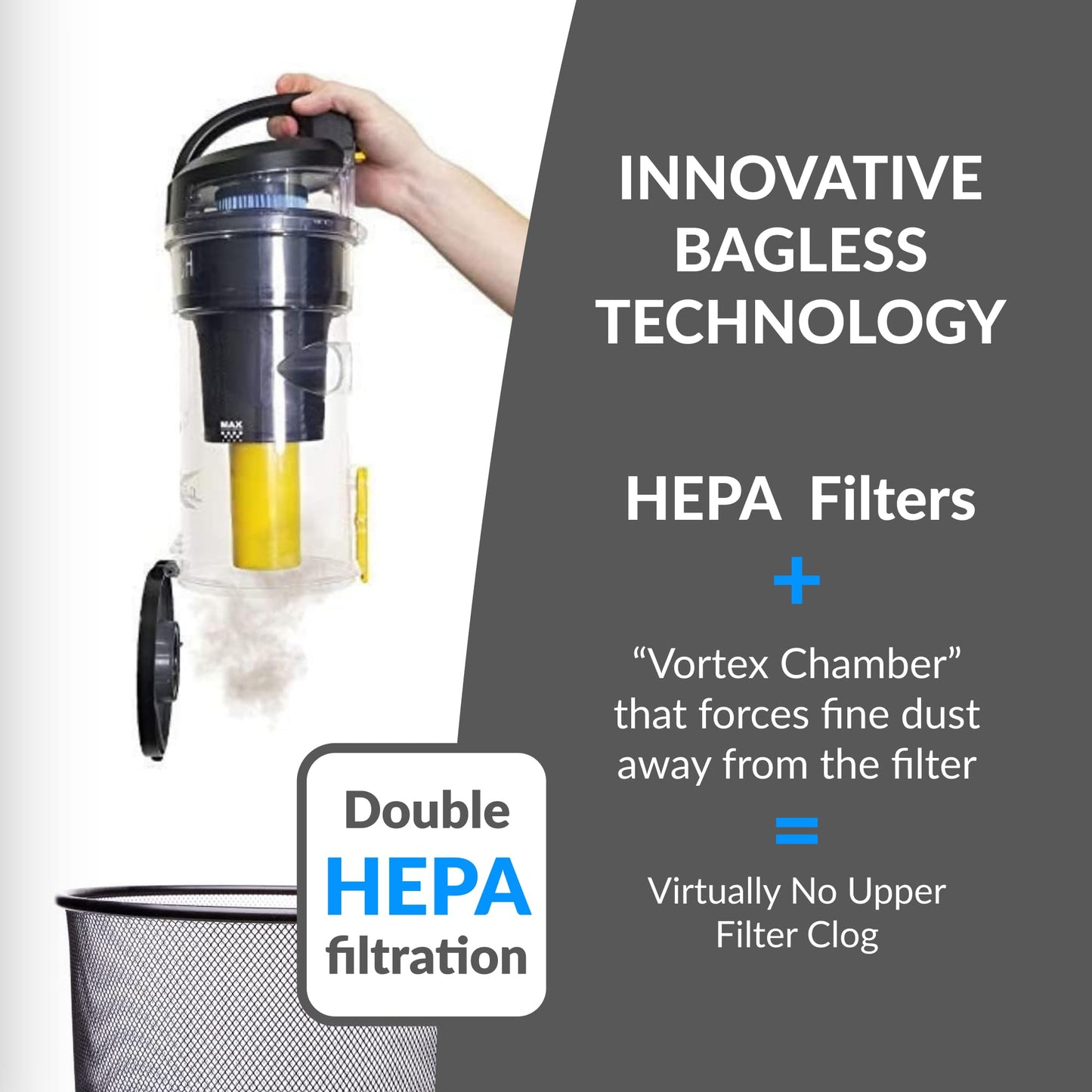 Prolux 2.0 Commercial Bagless Backpack HEPA Vacuum - Pro Model for Professional Cleaners