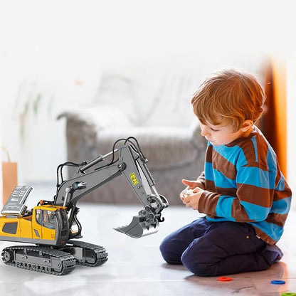 Dwi Dowellin Remote Control Excavator Toys for BoysConstruction Rc Excavators for Kids Age 4-7 8 9 10 Year OldIdeal ToysBatteries Included