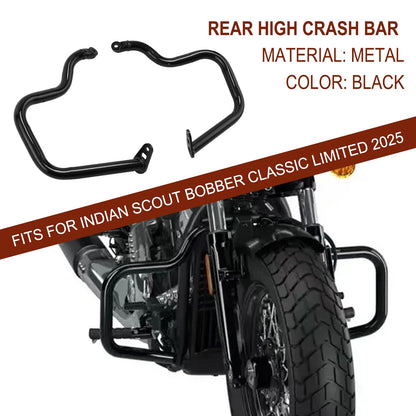 TiCoast Motorcycle Black Engine Guard Rear Highway Crash Bar for Indian Scout Bobber Classic Limited Scout Classic Limited 2025