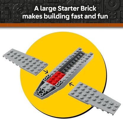 LEGO Star Wars: The Mandalorian Mando and Grogu's N-1 Starfighter Toddler Building Set - Star Wars Baby Yoda Toy for Kids Boys &amp Girls Ages 4+ - Educational Preschool Toy Gift for Birthdays - 75