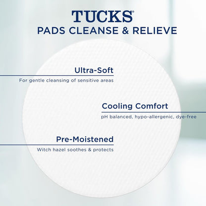 Tucks Multi-Care Relief Kit – 40 Count Witch Hazel Pads & 0.5 oz. Lidocaine Cream - Protects from Irritation, Hemorrhoid Treatment Medicated Pads Used by Hospitals