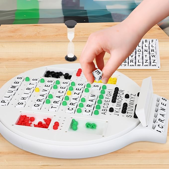 – Wordle-Inspired Word Game Board for Adults Families &amp Couples | 2-Player Word Puzzle Board Game Educational Vocabulary Challenge Fun for Family Game Night