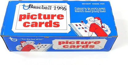 Topps 1986 Baseball Cards Unopened Vending Box (500 Cards)