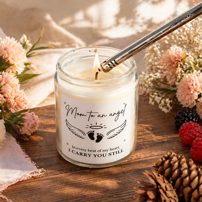 Miscarriage Gifts for Mothers, Mothers Day Gifts for Miscarriage Mom, Vanilla Memorial Soy Candle, Mothers Day Gift for Mom of Angel Baby, Loss of Baby Sympathy Gift from Family and Friends