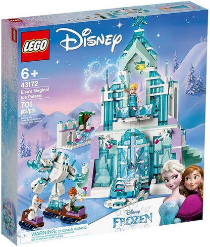 LEGO Disney Frozen Elsa's Magical Ice Palace 43172 Toy Castle Building Kit with Mini Dolls Castle Playset with Popular Frozen Characters Including Elsa Olaf Anna and More (701 Pieces)