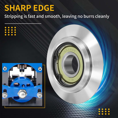 Upgraded Manual Wire Stripper Machine & Upgraded Replacement Blade，Cable Stripper Machine for Drill, Wire Stripper Tool With Hand Crank Portable,Wire Stripping Machine For Scrap Copper Recycling