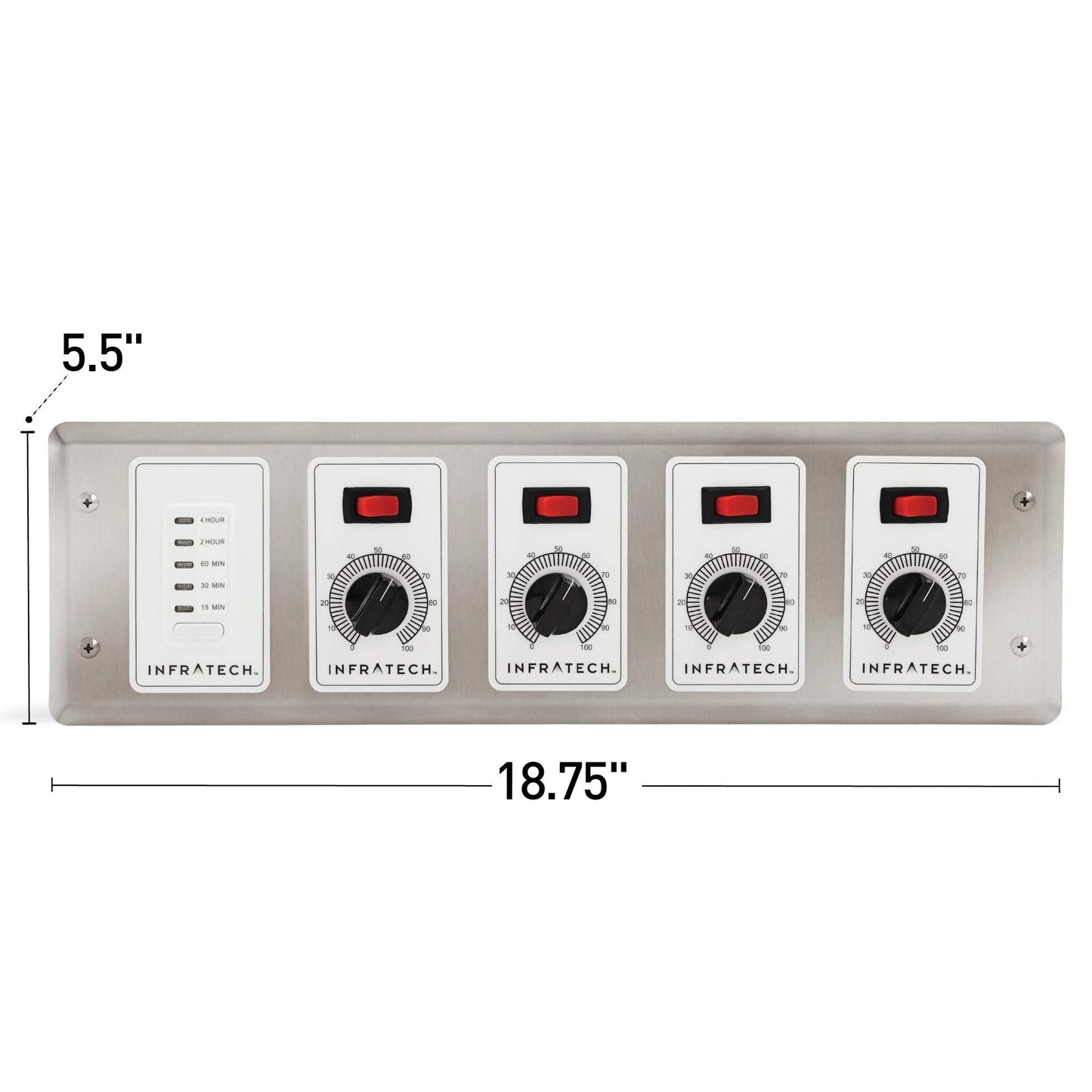 Infratech 4 Zone Analog Controller w/Digital Timer, Part No. 30-4048