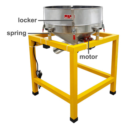 TECHTONGDA Stainless Steel Powder Vibrating Sieve Electric Screen Shaker Machine Diameter 19.6inch with 26 mesh