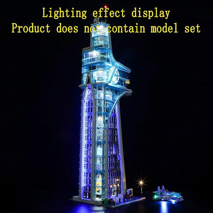 LED Light Kit Compatible with Lego Avengers Tower 76269 (Model Set Not Included)