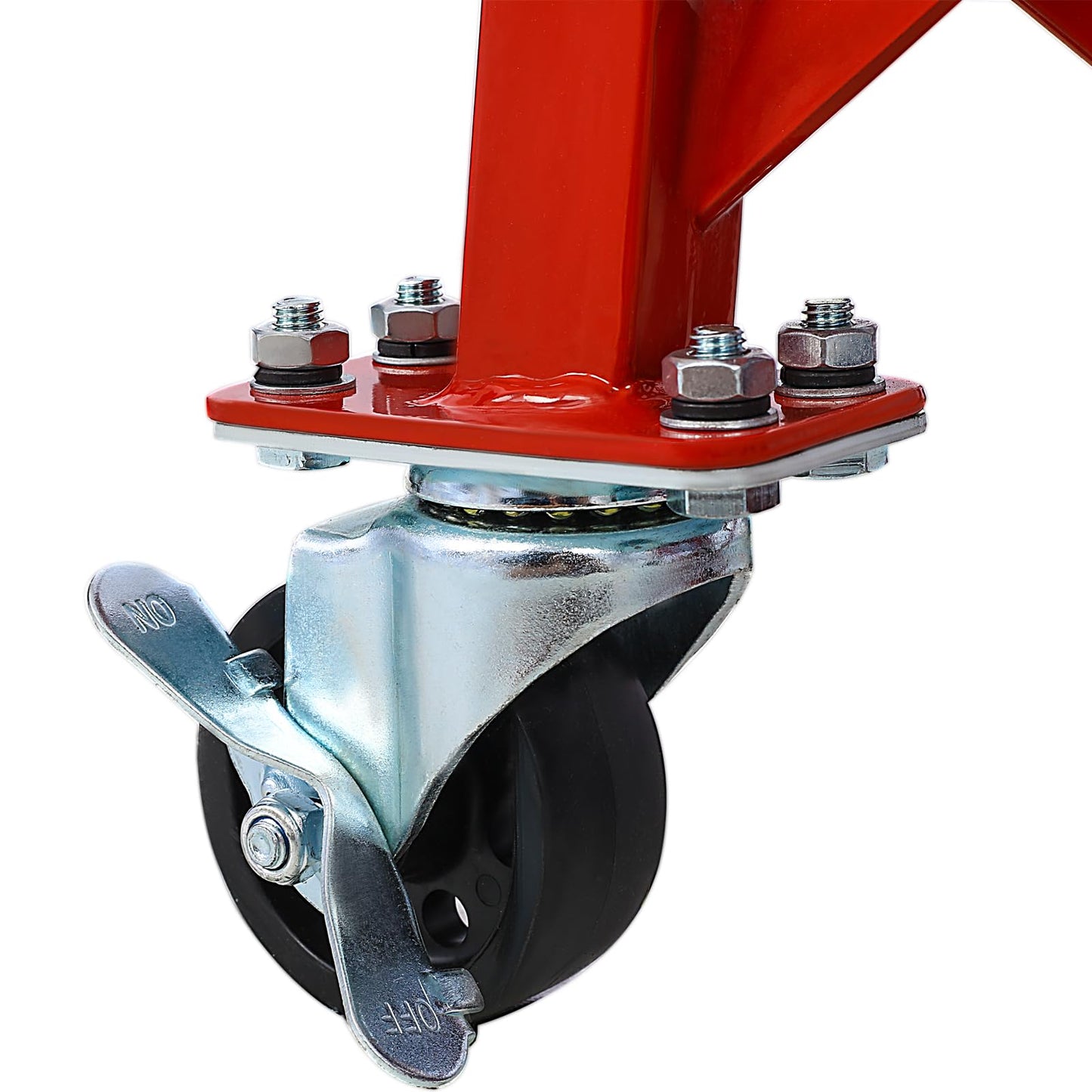 300 Lbs Hydraulic Motorcycle Scissor Jack Lift Foot Step with 4 Wheels Jack Stand Portable Lift Table Heavy Duty Hydraulic Motorcycle Lift Table Adjustable Lift Jack Stand for Small Dirt Bikes
