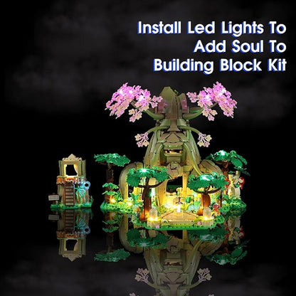Vaodest LED Light for Lego 77092 Great Deku-Tree 2-in-1 SetDesign and Configuration Compatible with Model 77092(LED Light Only Not Building Block Kit)