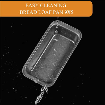 Walooza 8x4 Loaf Pan - Carbon Steel Bread Baking Pans for Homemade Bread Banana Bread, Sourdough, Pound Cake | Nonstick, Oven Safe, Easy Release