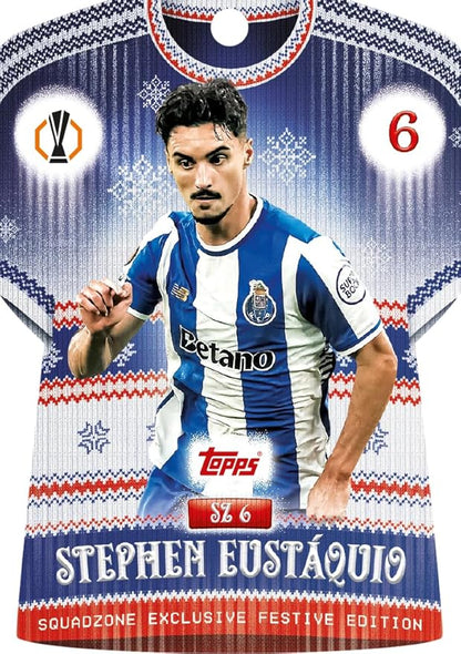 Topps UCC Match Attax 2025/26 - Advent Calendar - 121 Match Attax cards including 96 all-new festive parallels 24 new-look Festive Squadzone cards and 1 guaranteed Infinity card!