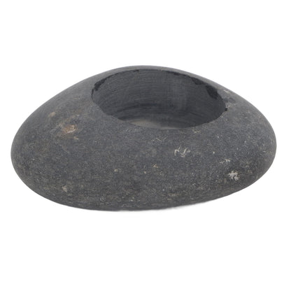 Domary Pebble Candle Holder, Handmade Decorative Stone Tealight Holder with Deep Placement Plate for Wedding Birthday Festival Home Decor