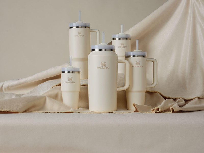 Stanley Quencher H2.0 Tumbler with Straw 14 oz | Flowstate 3-Position Lid | Cup Holder Compatible for Travel | Insulated Stainless Steel Cup | BPA-Free | Cream 2.0