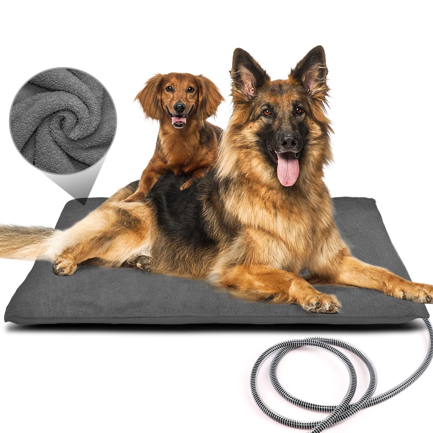 PETNF Outdoor Pet Heating Pads for Dog,Soft Electric Blanket Auto Temperature Control,Heated Mat for Dog House,Whelping Supply for Pregnant New Born Stray Feral Cat Puppy,Safe
