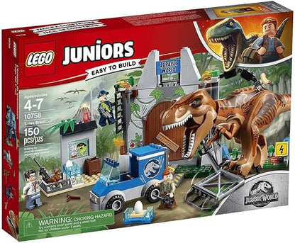 LEGO Juniors/4+ Jurassic World T. rex Breakout 10758 Building Kit (150 Pieces)