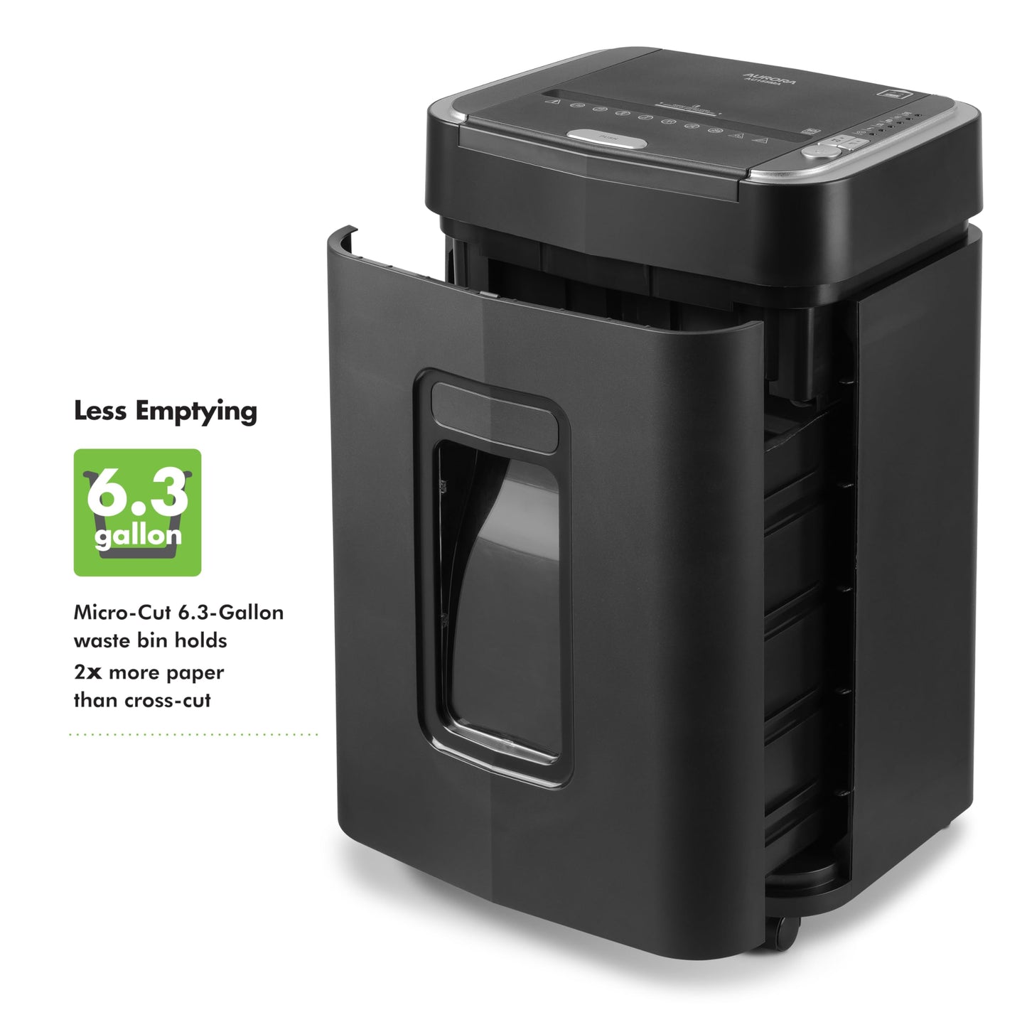 Aurora Professional Grade 150-Sheet Auto Feed Micro-Cut Paper and Credit Card Shredder/60 Minutes Continuous Run Time