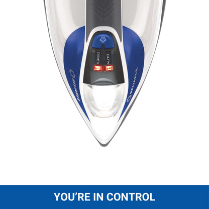 Reliable Velocity 240IR Steam Iron for Sewing, Quilting and Clothes, 1800W Compact Vapor Generator, Leak Free Continuous Steam, Touch Activated Control, Scratch Resistant and Easy to Clean Soleplate