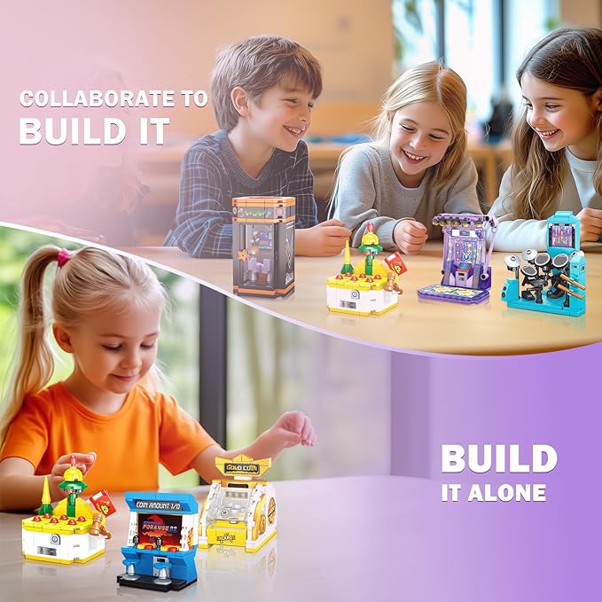 NUTCRACKER 12 in1 Game Console Building Set for Adults Mini Friends Game Console Toy Building Set Party Favors for Goodie Bags Easter Birthday Gifts（1228 Pieces）