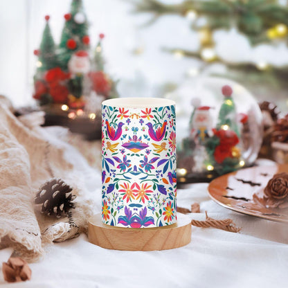 Kcldeci Flameless Candles LED Battery Operated Remote Control Multicolor Plastic Tabletop Decorative Lighting Set of 2