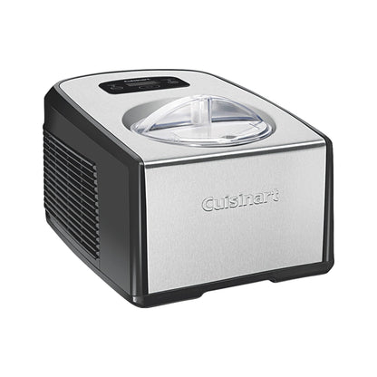 Cuisinart 1.5-Quart Ice Cream Maker and Gelato Machine, Makes Frozen Yogurt and Sorbet, Fully Automatic with Commercial-Quality Compressor and 2 Churning Paddles, ICE-100, Black/Stainless