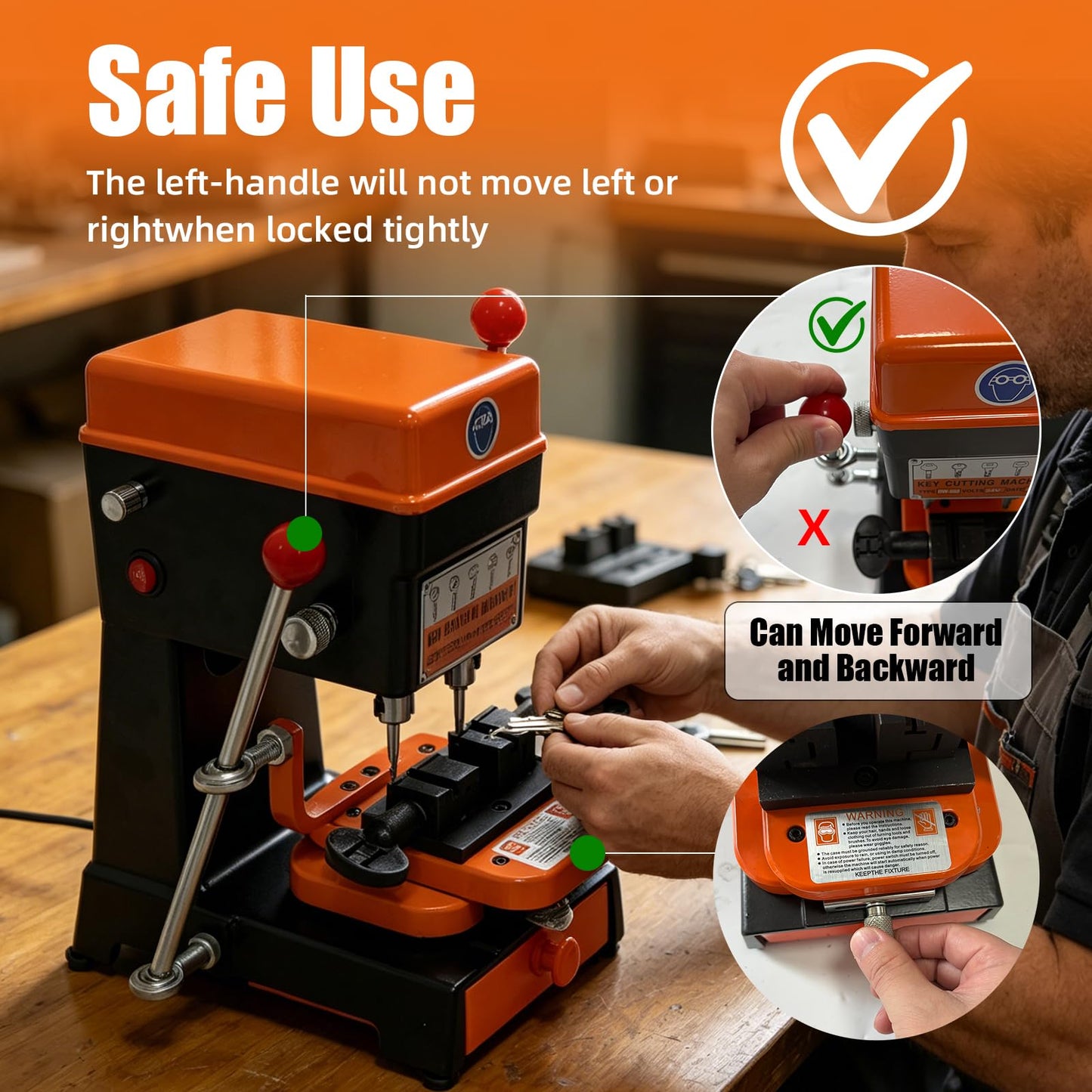 2026new B-668 Vertical Key Cutting Machine 110V220V Multifunctional Key Duplicator with Drill & Cutter, Portable Professional Key Copy Machine for Dimple, Cylindrical, Wave & Ball Keys, Locksmith Tool