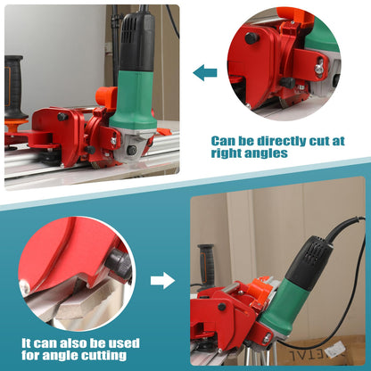 Electric Orbital Angle Grinder Tile Cutter for Large Ceramic Porcelain Tiles Up to 124 inches, Precise Ceramic Tile Cutting Tool(Angle grinder included)