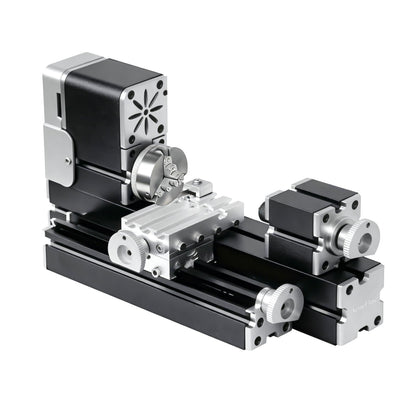 AcmeFlare All-Metal Mini Lathe Machine, 36W 20,000RPM Precision Lathe with 0.02mm Molded Scale – for Wood & Soft Metals (Copper, Aluminum) in DIY, Model Making, Crafts & Education