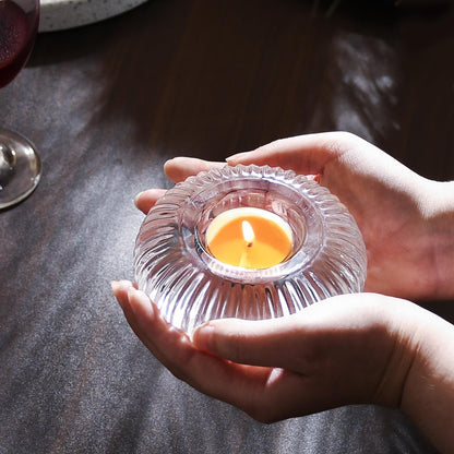 50 Candles +4 Glass Candle Holders