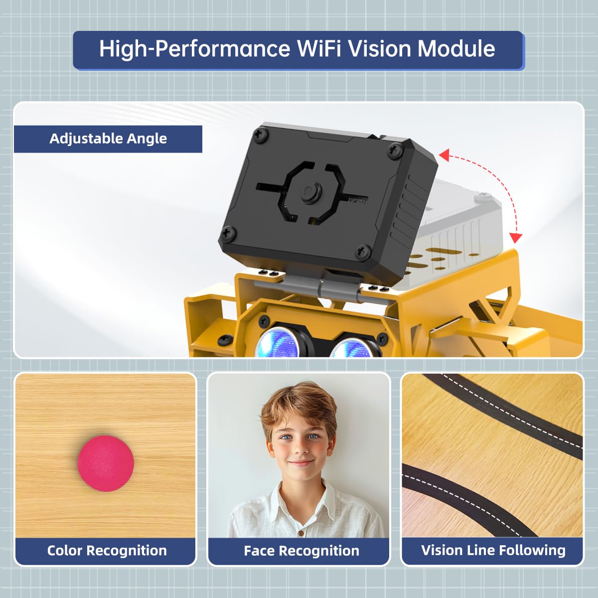 HIWONDER MechDog Robot Dog for Arduino/Scratch/Python Programming with AI Vision Voice Control Ultrasonic Sensor IMU Self-Balancing Open Source Smart AI Robot Kit for Students & Adults(Ultimate Kit)