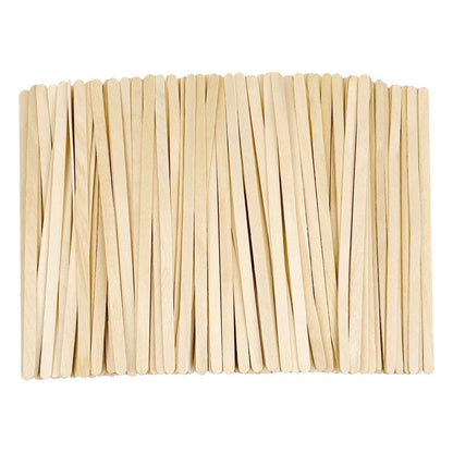 KTOJOY 5.5inch Wooden Coffee Stirrers, 500 Count Disposable Stir Sticks for Coffee & Cocktails, Wooden Beverage Mixer with Smooth Ends, Swizzle Drink Sticks