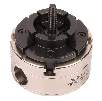 VINWOX 3-3/4INCH 4-Jaw Self-Centering Wood Lathe Chuck, 2" Round Jaw Mounted, 1"x8TPI thread & 3/4"x16TPI Adapter, Tightening Key, T Allen Wrench, Screw Chuck, SCK4-3.75, Nickle electric Coating Body