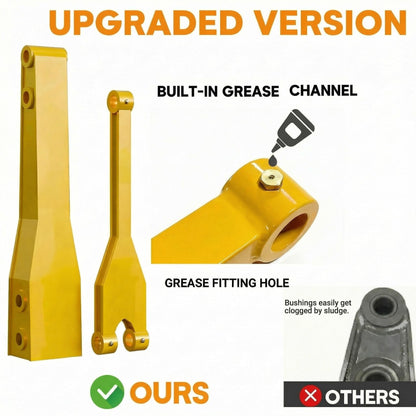 Upgrade 26" Mini Excavator Boom Extension, Arm Extension for 0.8-2 Ton Mini Excavator, 6mm Thickened Bushing-Free Boom with Oil Passage, Quick-Release, Extended Reach, No Deformation and Breaking