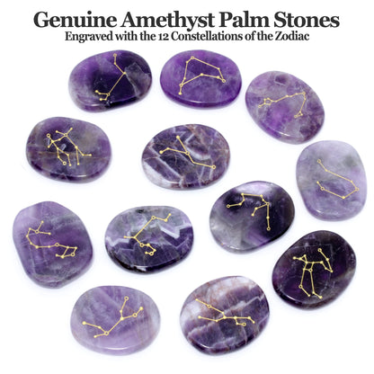 DANCING BEAR Leo Zodiac Healing Crystals Gift Set (14 Pc): 9 Stones, 18K Gold-Plated Constellation Necklace, Meteorite, Succulent Candle, Palo Santo Smudge Stick, and Info Guide, Made in The USA