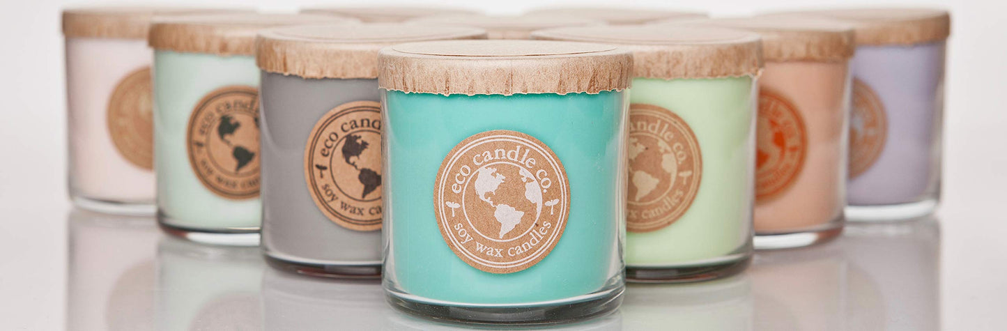 Eco Candle Co. Recycled Candle, Fig & Oak, 6 oz. - Scents of Figs, Cranberries, Leather, & Musk - 100% Soy Wax, No Lead, Kraft Paper Label & Lid, Hand Poured, Made from Midwest Grown Soybeans