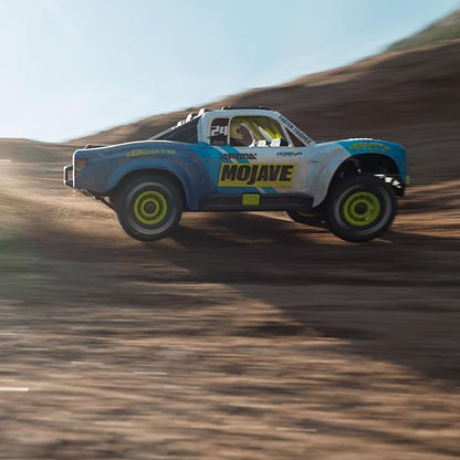 ARRMA RC Truck Mojave GROM 4x4 Smart Small Scale Desert Truck RTR (with Battery and Charger Included) Blue/White ARA2104T2