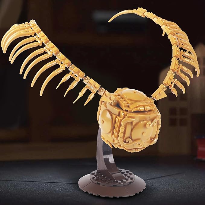 Golden Snitch Building Blocks Set Compatible with Lego Particle SizeUnique Harry Snitch Design Model DecorationCreative Gift for 6+ BoysGirls or Adults