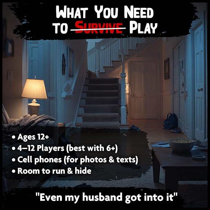 Let's Split Up - an Outrageous Horror Spoof Game | Ages 12+ 4-12 Players | Halloween Games for Teens | Horror Board Games Alternative | Outdoor Games | Teen Boys Gift Ideas | Pulse-Pounding Thrills!