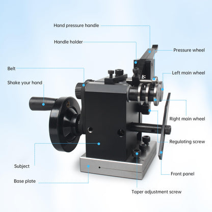 RATTMMOTOR HRV60 Mini Punch Grinder, Small Punch Machine CNC Lathe Turning Tool High Precision Needle Grinding Machine for Milling Drilling Machine (Accuracy 1μ)